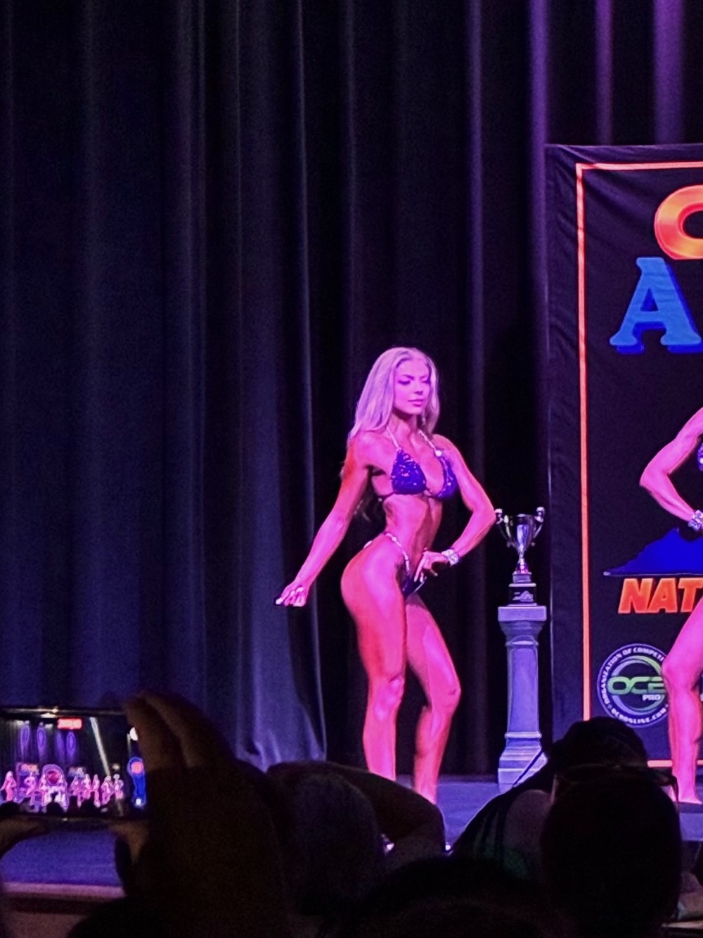 Women's Purple Sequin Competition Bikini